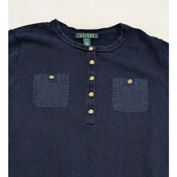 Navy Lauren Ralph Lauren Women's Sweater Size M - Picture 2 of 5